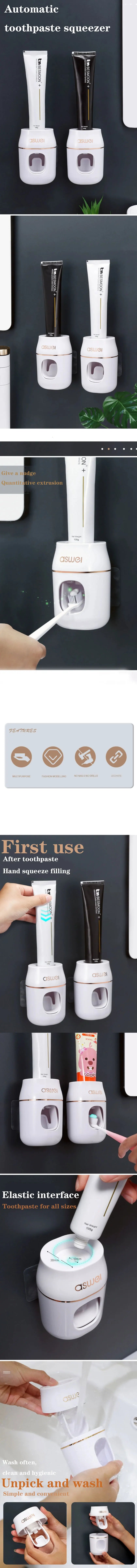 1PC Toothpaste Squeezer & Storage Rack – Easy & Convenient Bathroom Upgrade