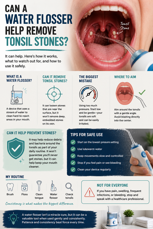 Can a Water Flosser Help Remove Tonsil Stones?