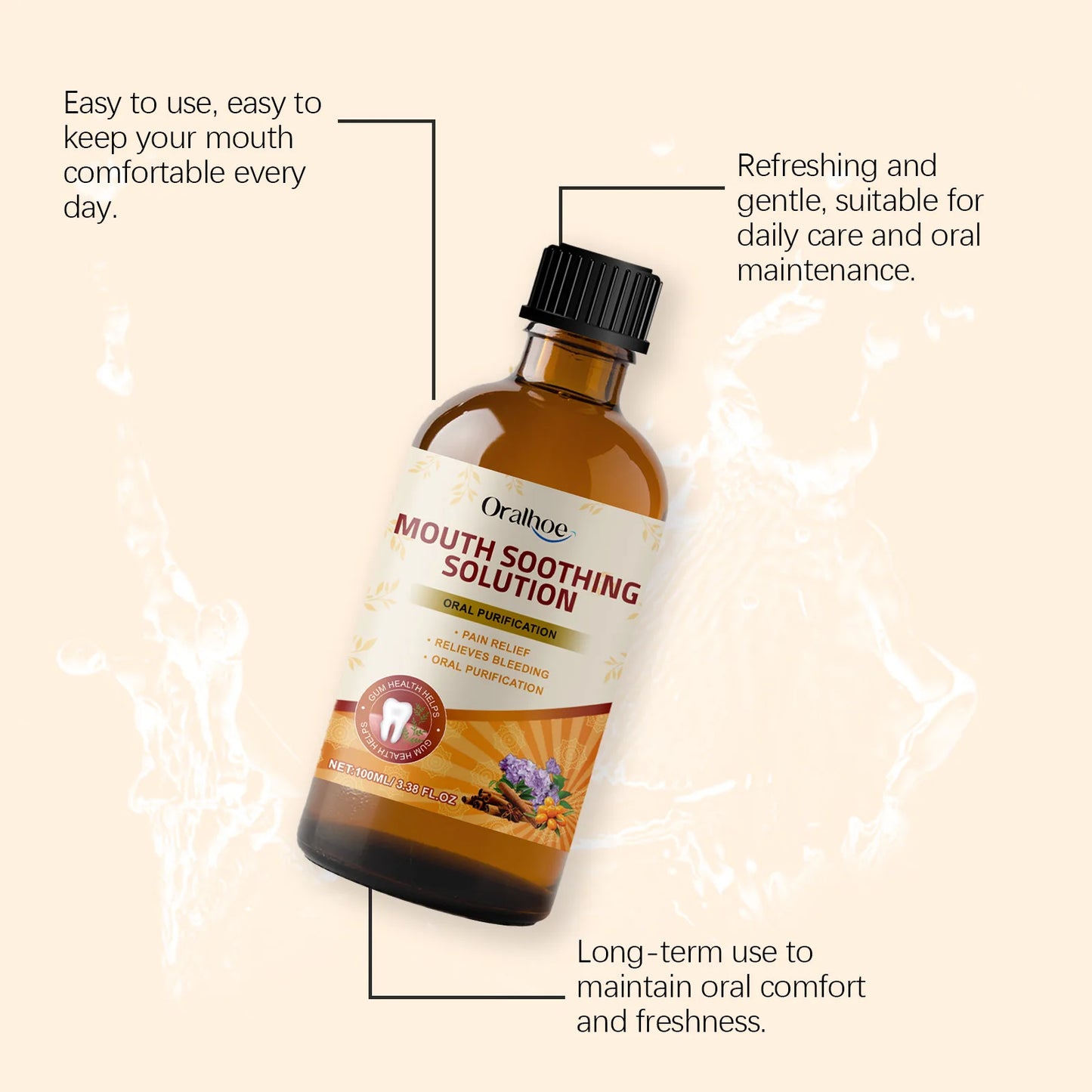 Oralhoe 100ml Herbal Mouthwash – Refreshing & Cleansing