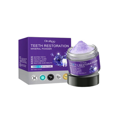 Teeth Whitening Purple Powder – Deep Clean & Gum Support Toothpaste
