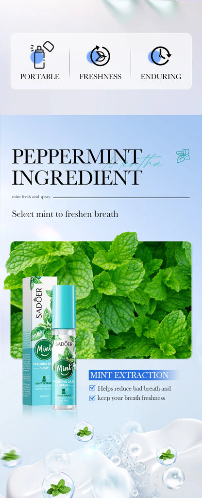 18ML Lemon Oral Fresh Mouth Spray – Alcohol-Free Fresh Breath Spray