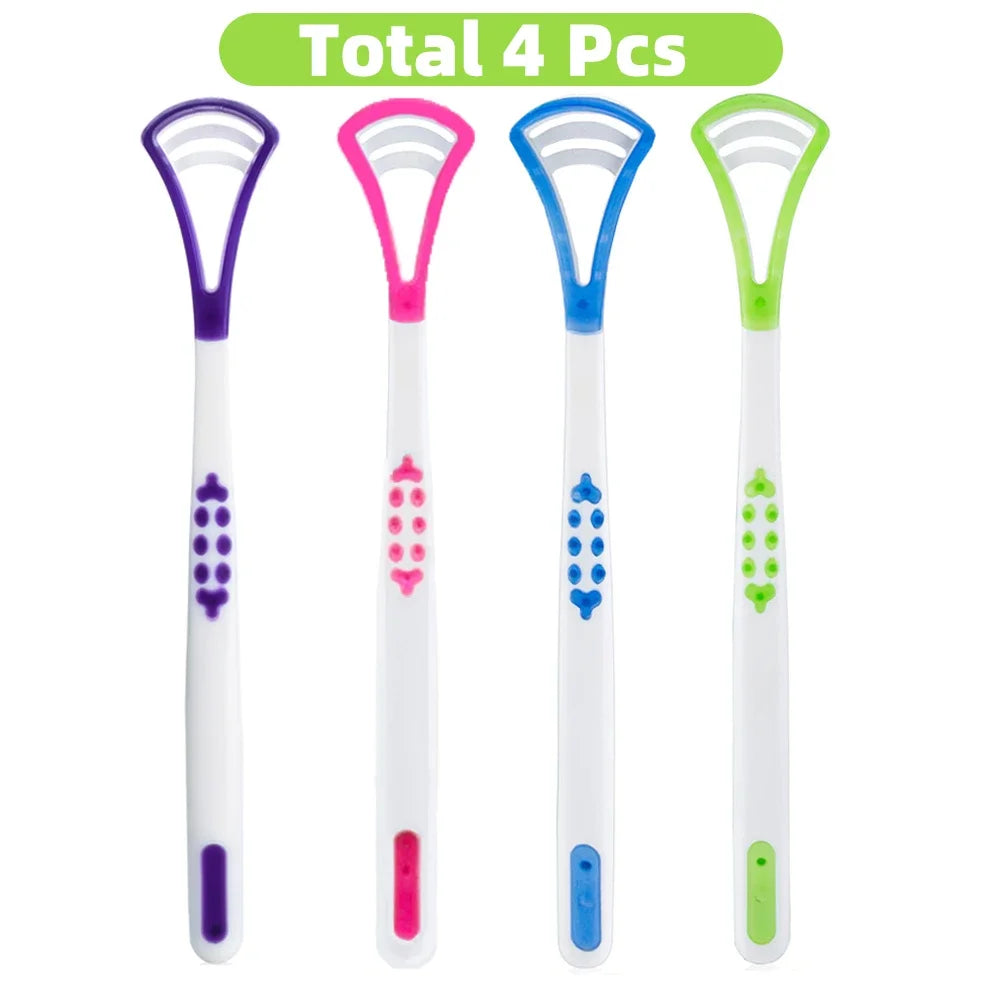 1PCS Tongue Brush & Tongue Cleaner Scraper