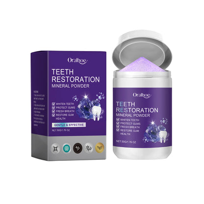 Teeth Whitening Purple Powder – Deep Clean & Gum Support Toothpaste