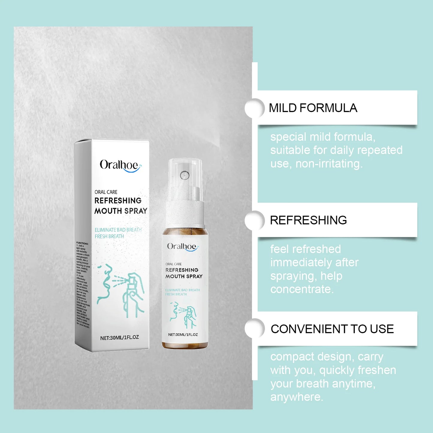 Breath Freshener Spray – Long-Lasting Mint Flavor