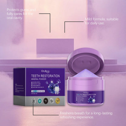 Teeth Whitening Purple Powder – Deep Clean & Gum Support Toothpaste