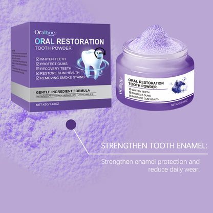 Teeth Whitening Purple Powder – Deep Clean & Gum Support Toothpaste
