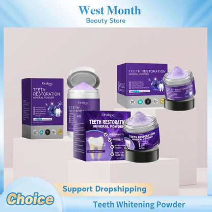 Teeth Whitening Purple Powder – Deep Clean & Gum Support Toothpaste