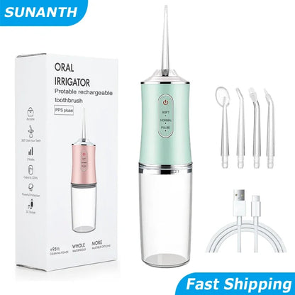 Portable Cordless Water Flosser – 3 Modes Rechargeable Oral Irrigator