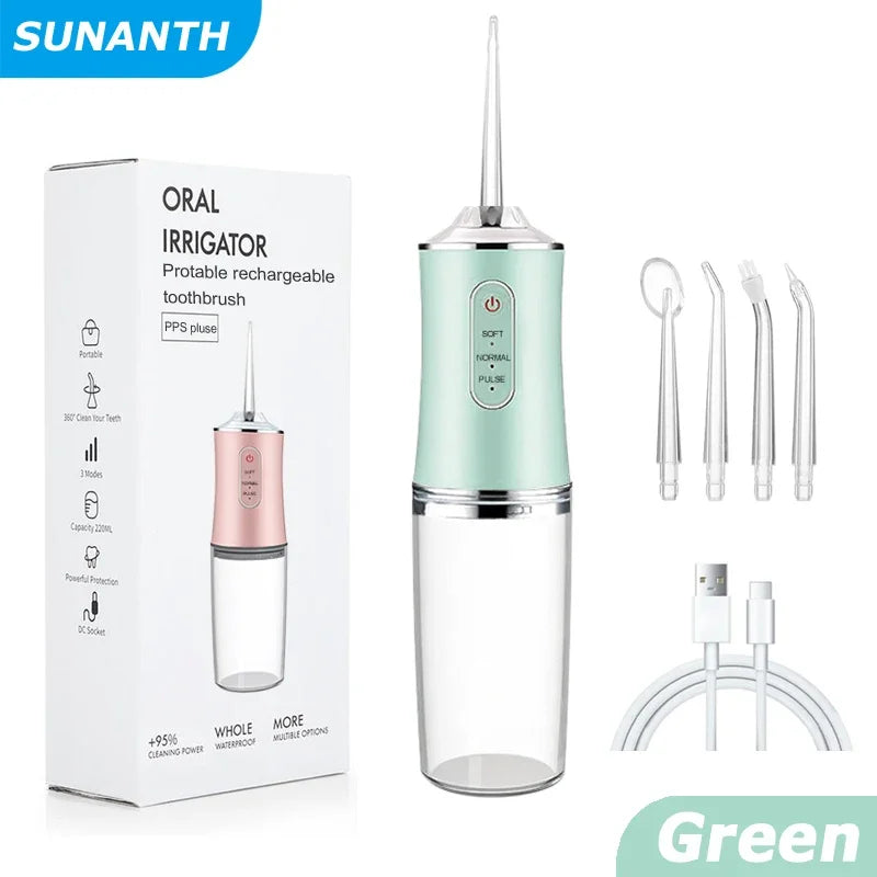 Portable Cordless Water Flosser – 3 Modes Rechargeable Oral Irrigator