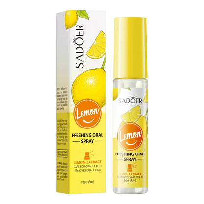 18ML Lemon Oral Fresh Mouth Spray – Alcohol-Free Fresh Breath Spray