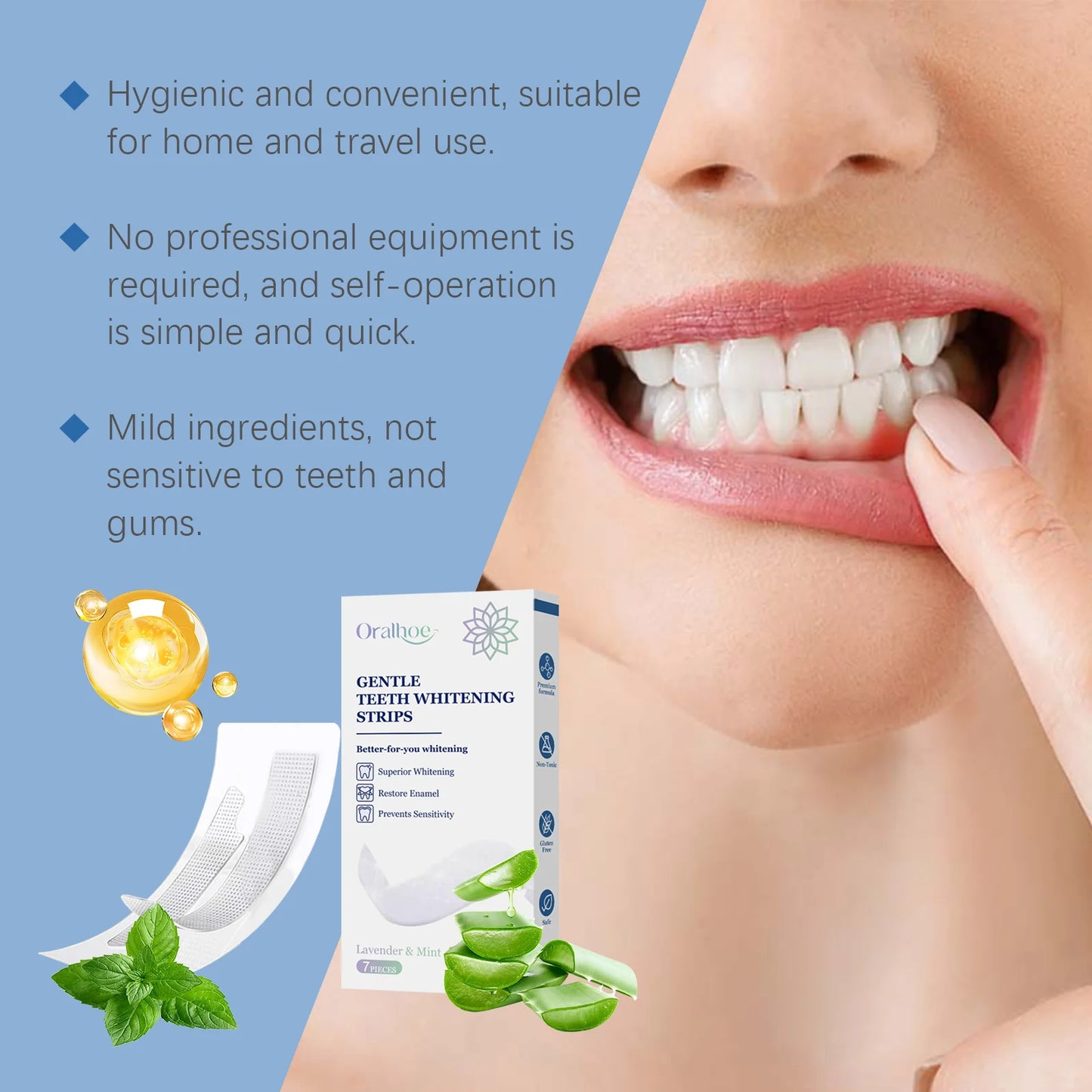 Deep Cleaning Teeth Whitening Strips – Home Dental Care