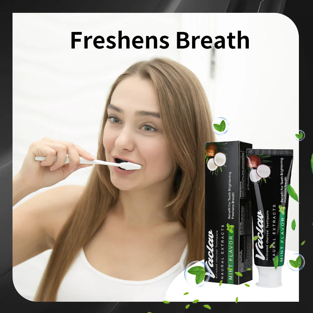 Teeth Whitening Activated Charcoal Toothpaste – Mint Flavor