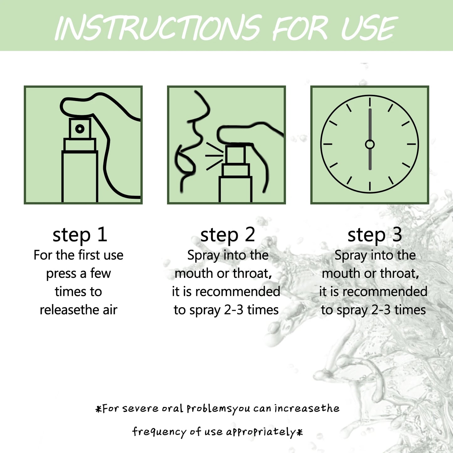 30ml Long-Lasting Fresh Mouth Spray – Mint Flavor