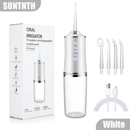 220ml Dental Irrigator & Sonic Teeth Scaler – Portable Oral Cleaning Tool