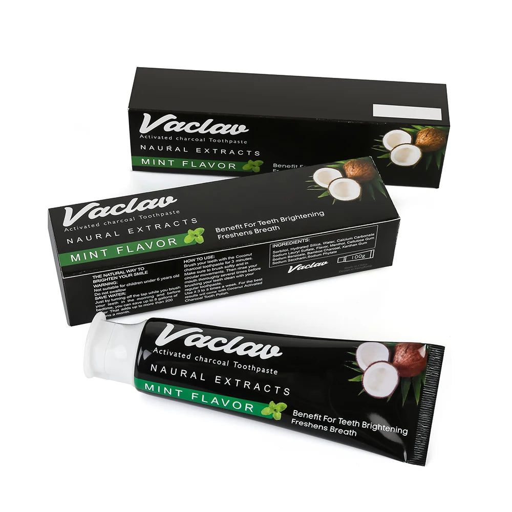 Teeth Whitening Activated Charcoal Toothpaste – Mint Flavor