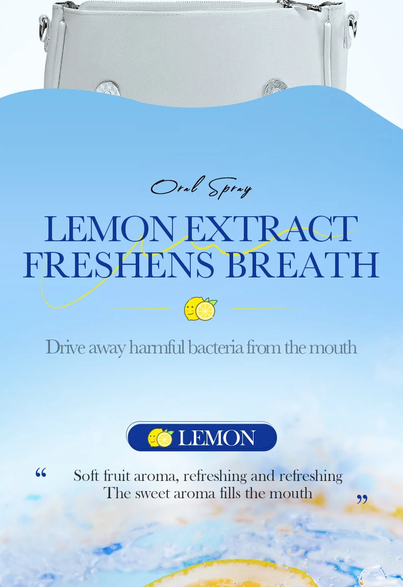 18ML Lemon Oral Fresh Mouth Spray – Alcohol-Free Fresh Breath Spray