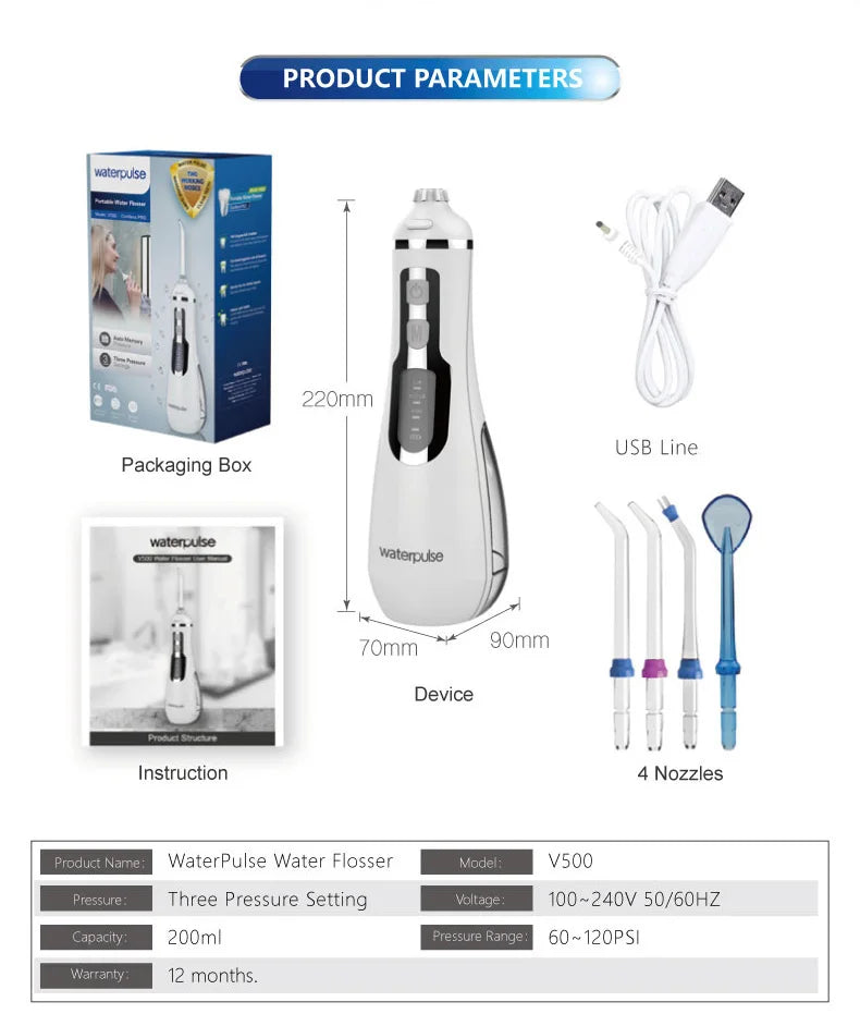 Electric Ultrasonic Toothbrush – Six-Speed Waterproof Rechargeable Set