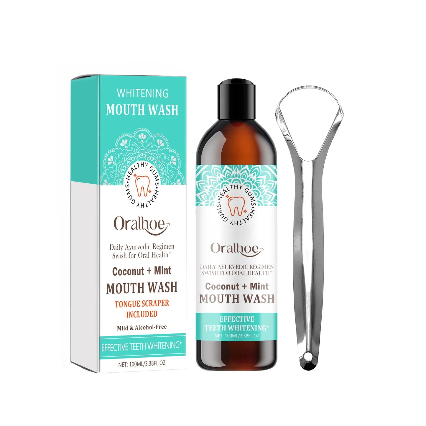 Coconut Mint Oil Mouthwash – Teeth Whitening & Fresh Breath