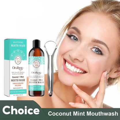 Coconut Mint Oil Mouthwash – Teeth Whitening & Fresh Breath