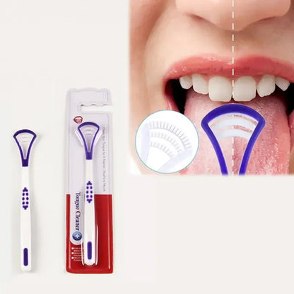 1PCS Tongue Brush & Tongue Cleaner Scraper