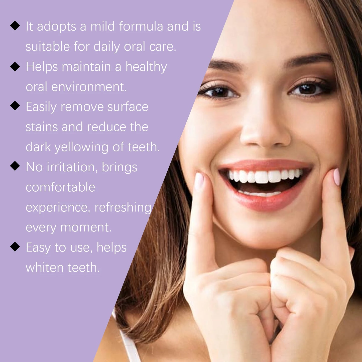 Teeth Whitening Purple Powder – Deep Clean & Gum Support Toothpaste