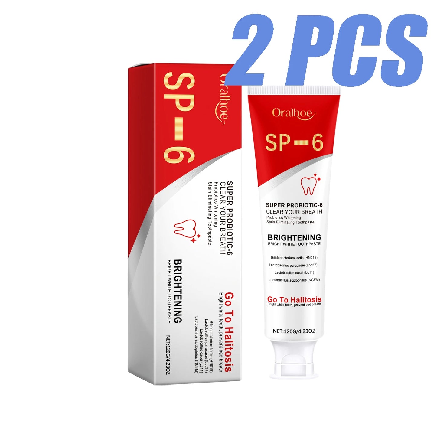 SP6 Probiotic Toothpaste – Deep Cleaning & Gum Protection (120g)