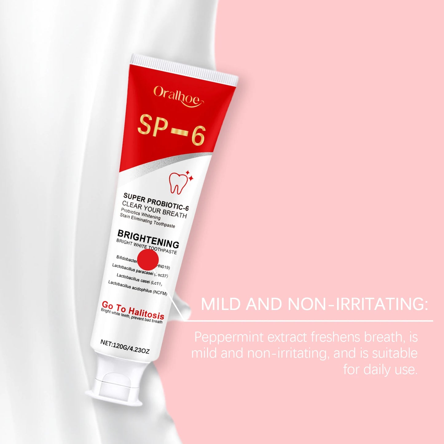 SP6 Probiotic Toothpaste – Deep Cleaning & Gum Protection (120g)