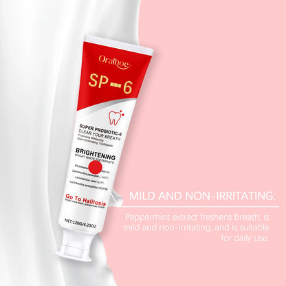SP6 Probiotic Toothpaste – Deep Cleaning & Gum Protection (120g)