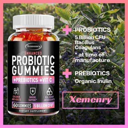 Probiotic for Adults & Children – 5 Billion CFU with Berry Antioxidants & Vitamins