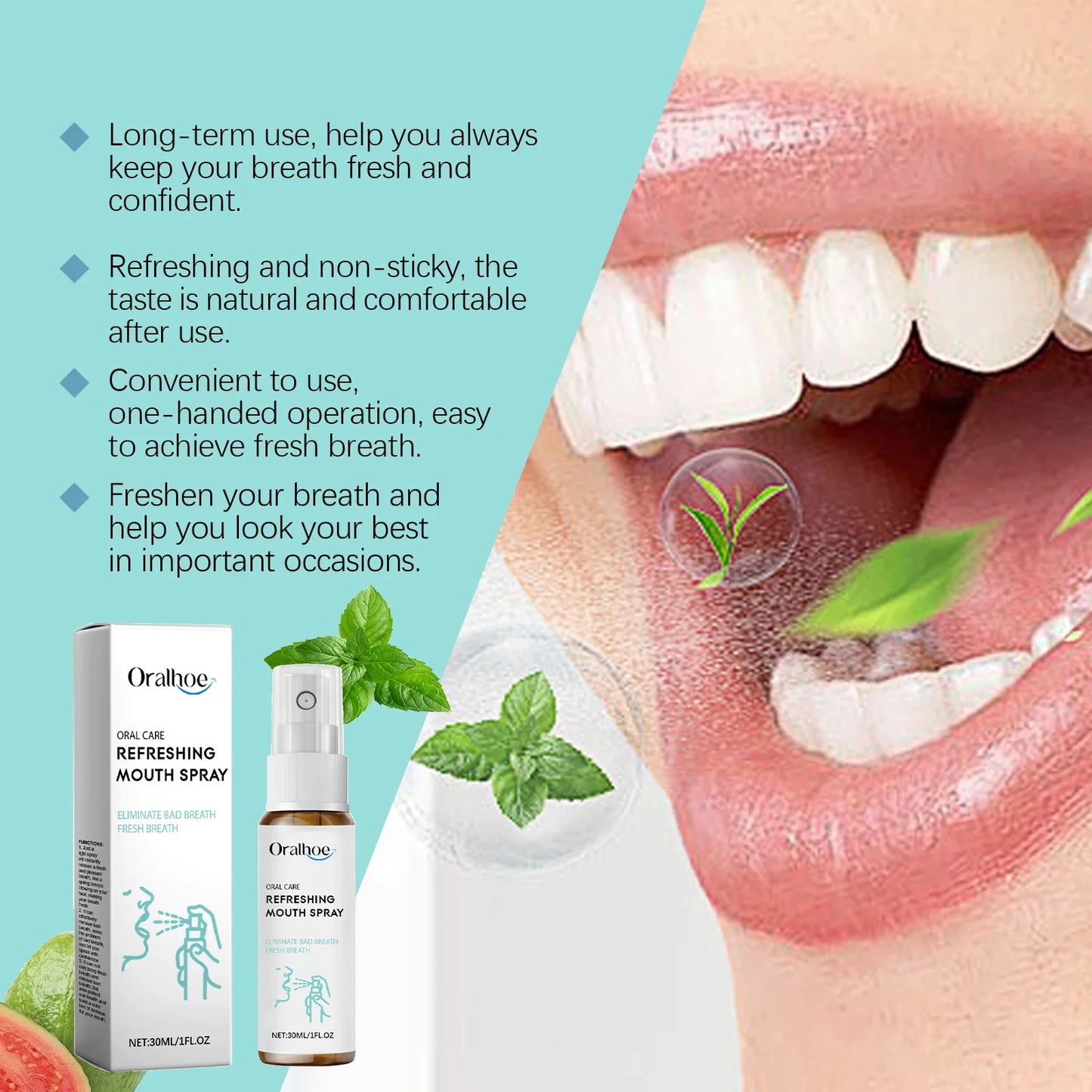 Breath Freshener Spray – Long-Lasting Mint Flavor