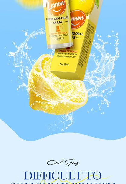 18ML Lemon Oral Fresh Mouth Spray – Alcohol-Free Fresh Breath Spray