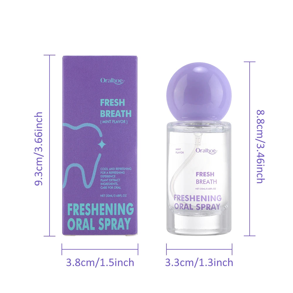 Long-Lasting Mint Oral Spray – Portable Fresh Breath Spray (20ml)