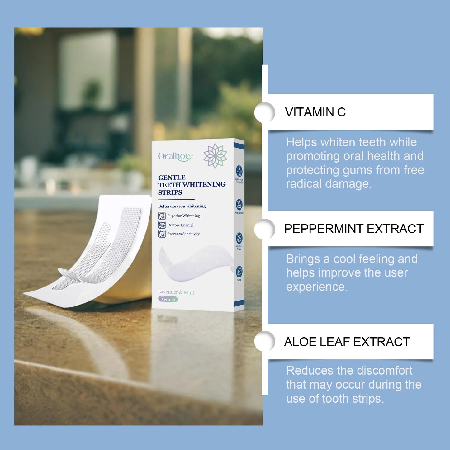 Deep Cleaning Teeth Whitening Strips – Home Dental Care