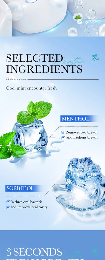18ML Lemon Oral Fresh Mouth Spray – Alcohol-Free Fresh Breath Spray