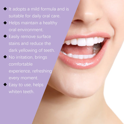 Teeth Whitening Purple Powder – Deep Clean & Gum Support Toothpaste