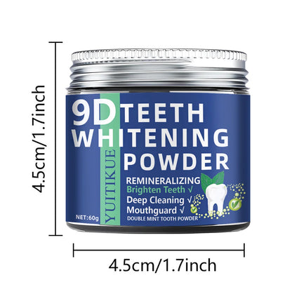 9D Teeth Whitening Powder – Dual Mint Deep Cleaning Dental Care