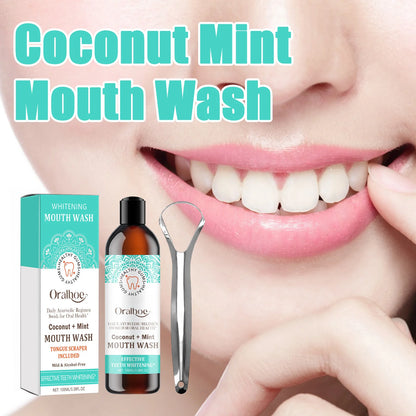Coconut Mint Oil Mouthwash – Teeth Whitening & Fresh Breath
