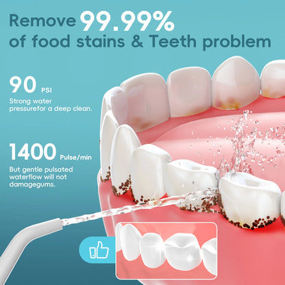 Cordless Water Dental Flosser – 300ML Portable Oral Irrigator