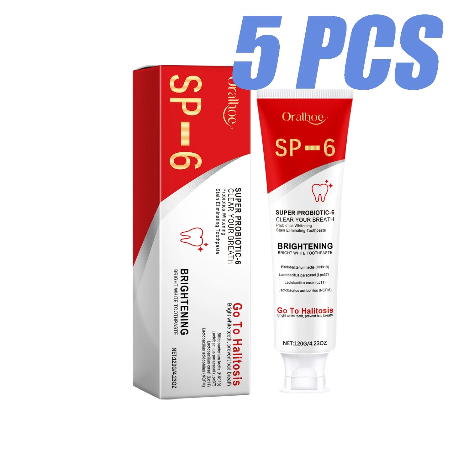 SP6 Probiotic Toothpaste – Deep Cleaning & Gum Protection (120g)