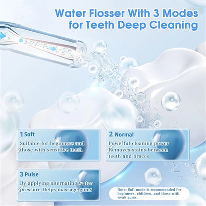 220ml Dental Irrigator & Sonic Teeth Scaler – Portable Oral Cleaning Tool