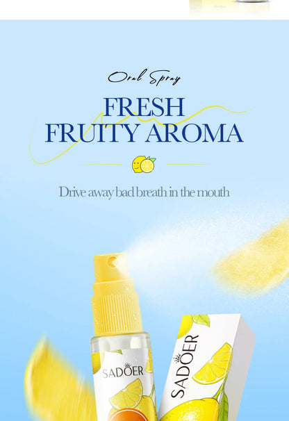 18ML Lemon Oral Fresh Mouth Spray – Alcohol-Free Fresh Breath Spray