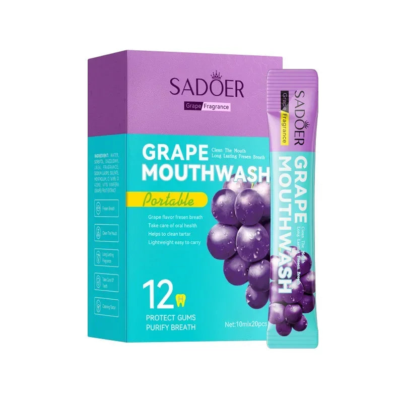 V34 Whitening Mouthwash – Travel-Friendly 20-Pack