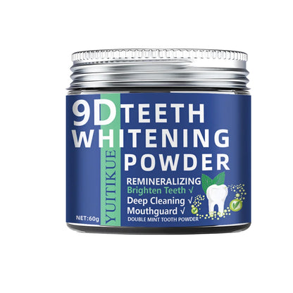 9D Teeth Whitening Powder – Dual Mint Deep Cleaning Dental Care