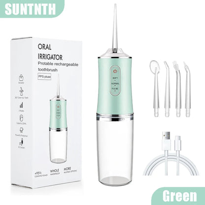 220ml Dental Irrigator & Sonic Teeth Scaler – Portable Oral Cleaning Tool