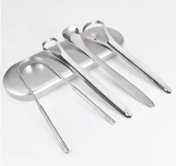 Premium 1pcs/3pcs Metal Tongue Scraper Cleaner