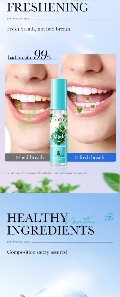 18ML Lemon Oral Fresh Mouth Spray – Alcohol-Free Fresh Breath Spray